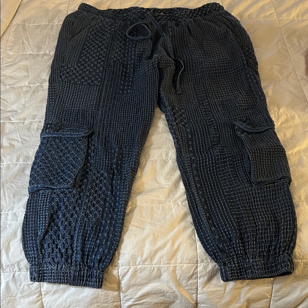 Johnny Was Navy joggers